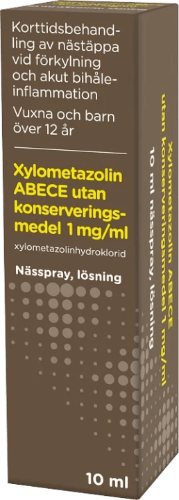 Xylometazolin ABECE, 1mg/ml 10 ml ABECE