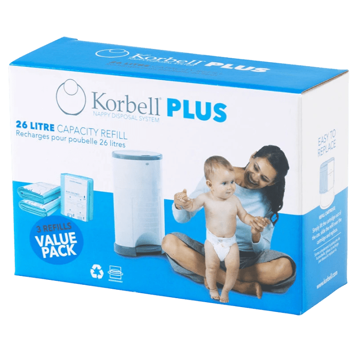 Korbell PLUS Refill till Blöjhink 26 liter 3-pack Korbell
