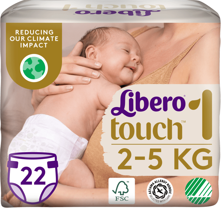 Libero Touch 1 Blöja 2-5kg 22 st Libero