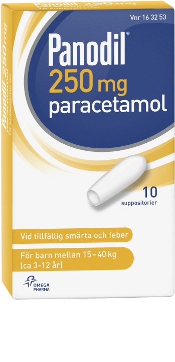 Panodil suppositorium 250 mg 10 st Panodil