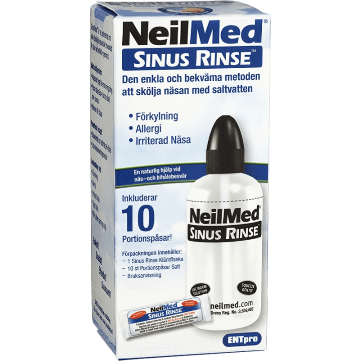 NeilMed Sinus Rinse Nässköljare med 10 saltpåsar NeilMed