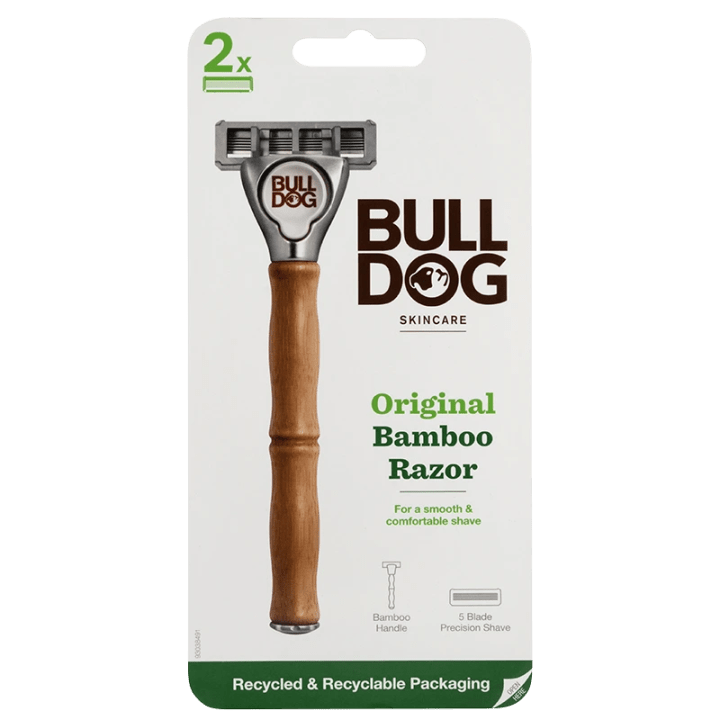 Bulldog Original Bamboo Razor Rakhyvel 1 st + Rakblad 2 st Bulldog