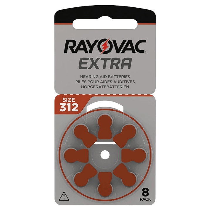 Rayovac Extra Hörapparatsbatterier 312 Brun 8st Rayovac
