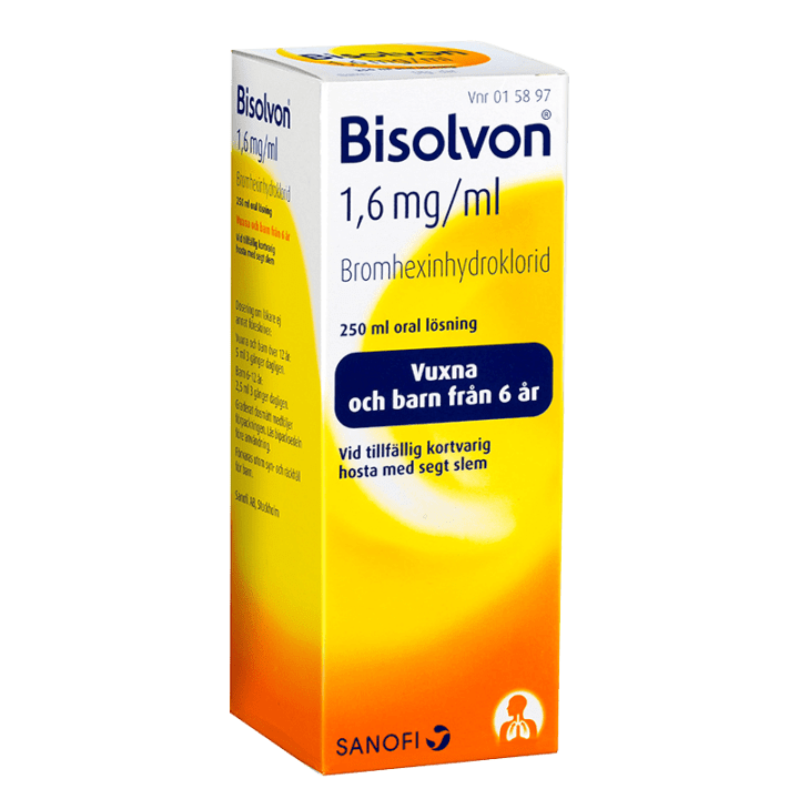 Bisolvon oral lösning 1,6 mg/ml 250 ml Bisolvon