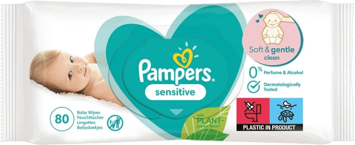 Pampers Sensitive Baby Våtservetter 80 st Pampers