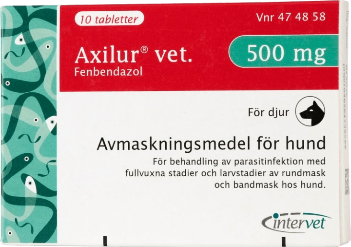 Axilur vet. tablett för hund 500 mg 10 st Axilur