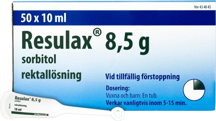 Resulax rektallösning 8,5 g 50 st Resulax