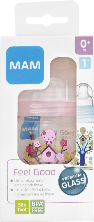 MAM Feel Good nappflaska glas 170 ml Mam