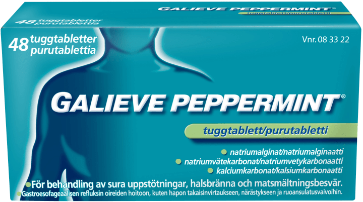 Galieve Peppermint tuggtablett 48 st Galieve