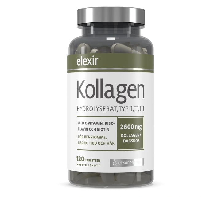 Elexir Kollagen Hydrolyserat 120 tabletter Elexir Pharma