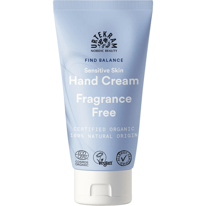 Urtekram Find Balance Fragrance Free Hand Cream 75 ml Urtekram