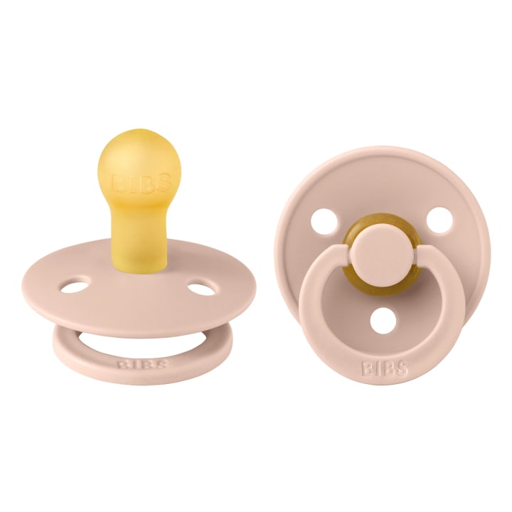 BIBS Colour Collection Napp Blush 2-pack 0-6 mån Bibs