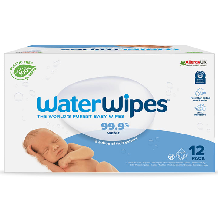 WaterWipes Biodegradable BabyWipes 12x60 st WaterWipes