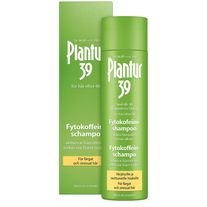 Plantur 39 Fytokoffein Schampo 250 ml färgat/slitet hår Plantur