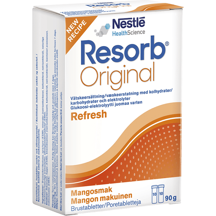 Resorb Original Mango Brustablett 20st Resorb