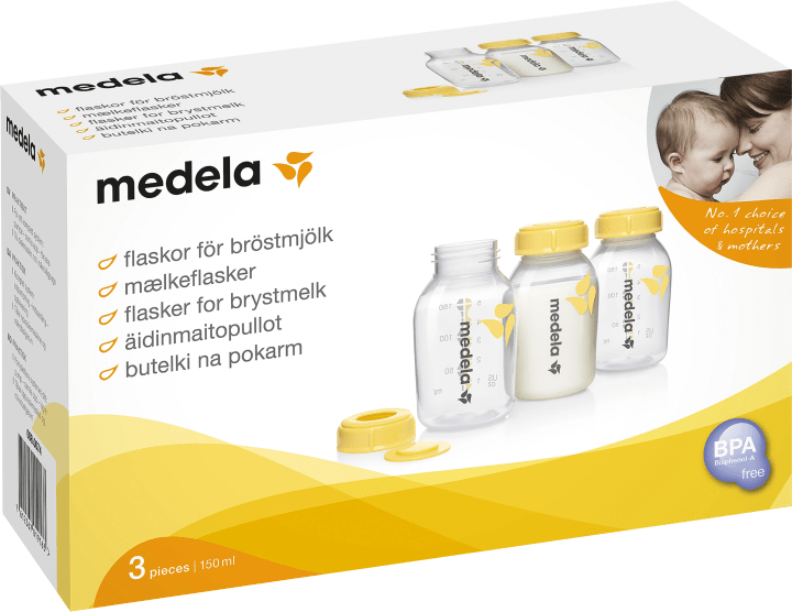 Medela Bröstmjölksflaska 150 ml 3-pack Medela