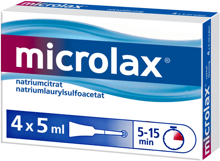 Microlax rektallösning tub 4x5 ml Microlax