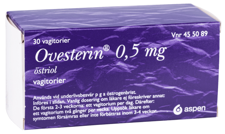 Ovesterin vagitorium 0,5 mg 30 st Ovesterin