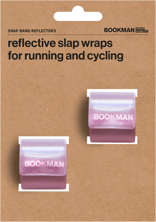 Bookman Snap Band Reflectors Pink 2-pack Bookman
