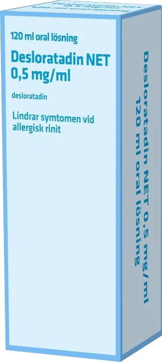 Desloratadin NET Oral lösning 0,5mg/ml Flaska, 120ml Desloratadin NET