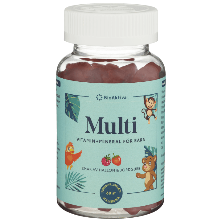 Bioaktiva Multi Vitamin+Mineral för Barn 60 st Bioaktiva