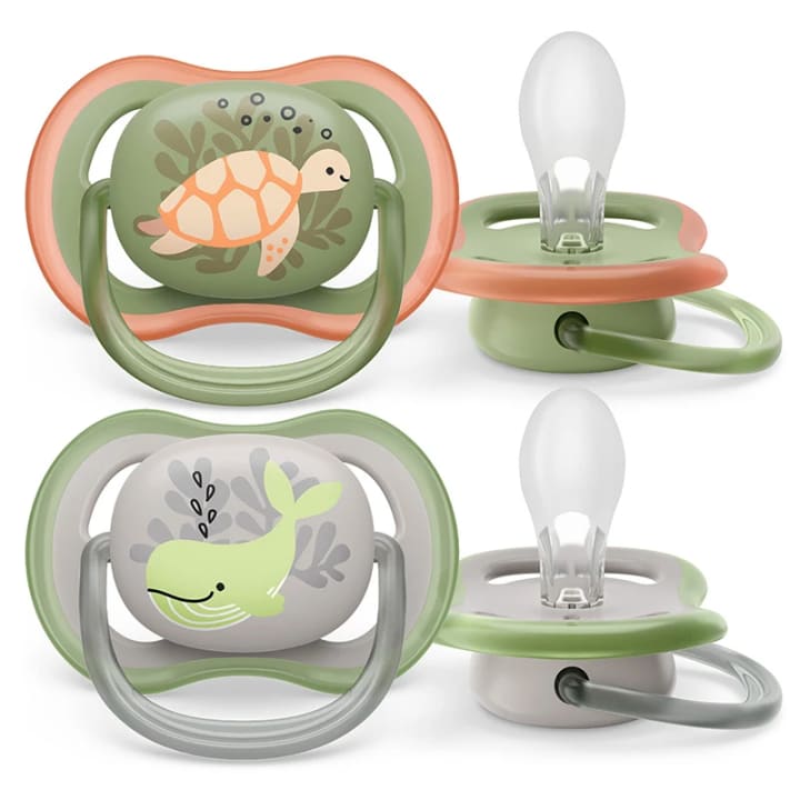 Philips Avent Ultra Air Napp 6-18 månader Grå & Grön 2-pack Philips Avent