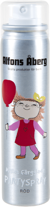 Millas färgglada partyspray 80 ml Alfons åberg