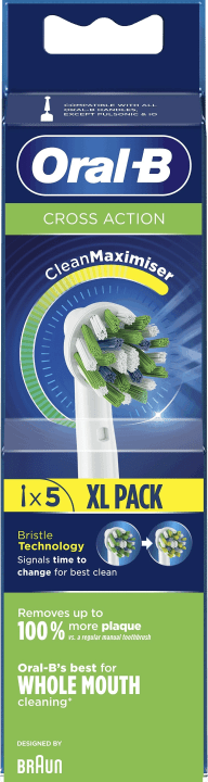 Oral-B Cross Action Borsthuvud 5 st Oral-B