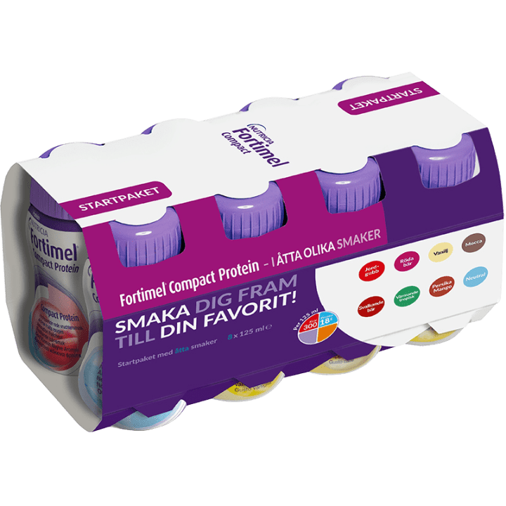Fortimel Compact Protein Startpaket Blandade Smaker 8 x 125 ml Fortimel