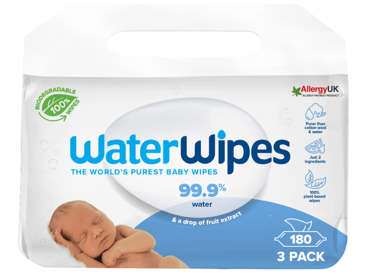 WaterWipes Biodegradable BabyWipes 3x60 st WaterWipes