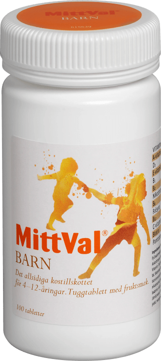 MittVal Barn Tuggtabletter 100st MittVal