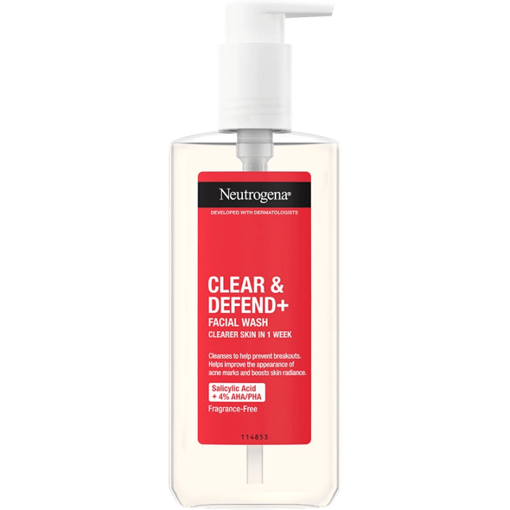 Neutrogena Clear & Defend+ Facial Wash 200ml Neutrogena