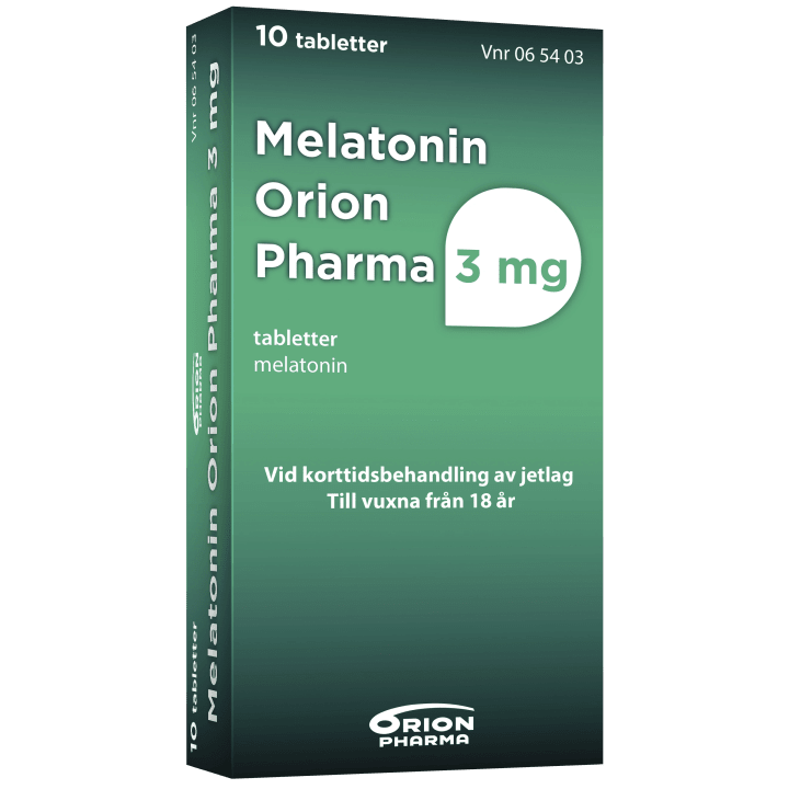 Melatonin Orion Pharma Tablett 3mg Blister, 10 tabletter Orion Pharma