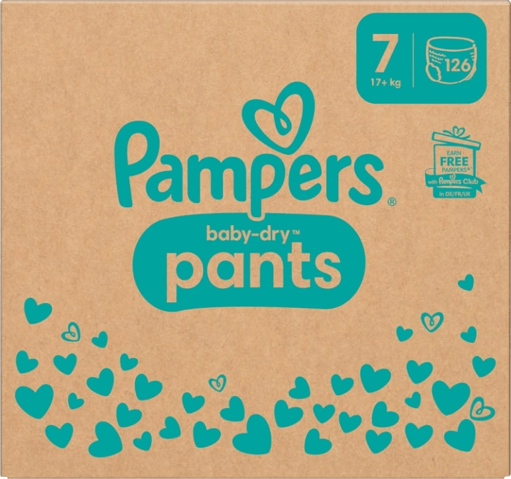 Pampers Baby-Dry stl 7 17 kg+ 126 st Pampers