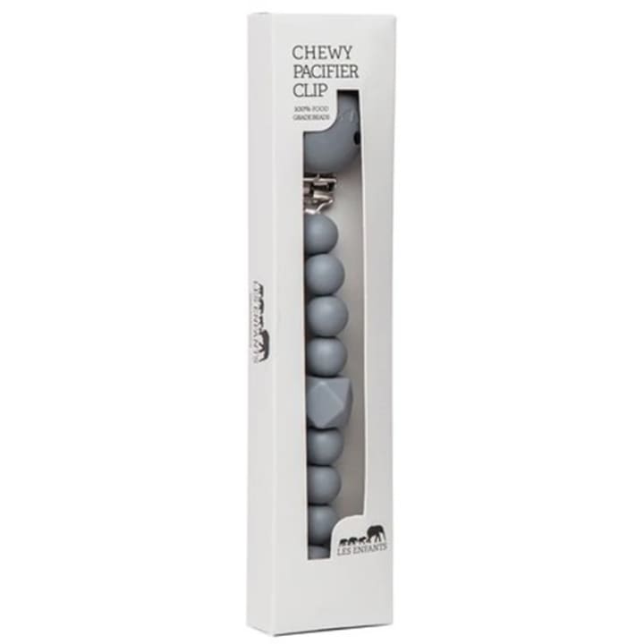 Les Enfants Chewy Pacifier Clip Grå Les Enfants