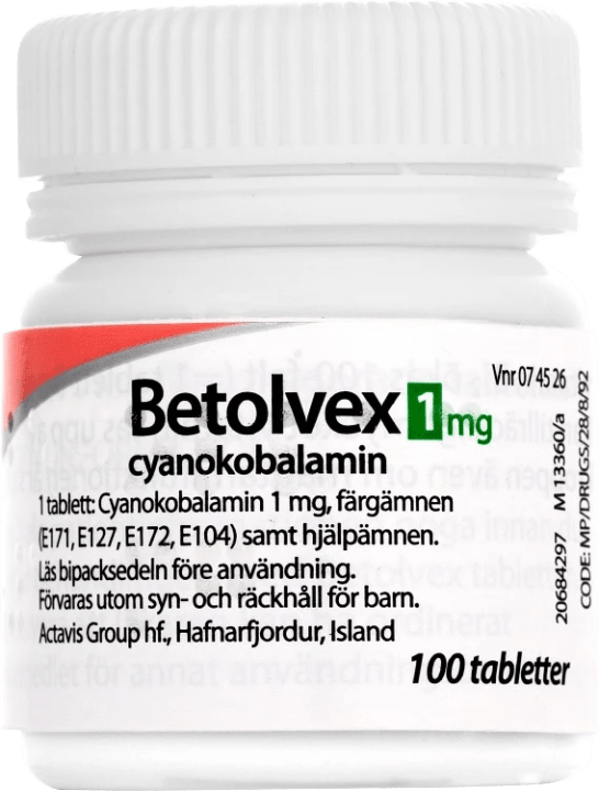 Betolvex filmdragerad tablett 1 mg 100 st Betolvex