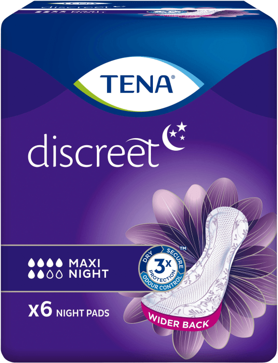 TENA Discreet Maxi Night Nattskydd 6 st Tena