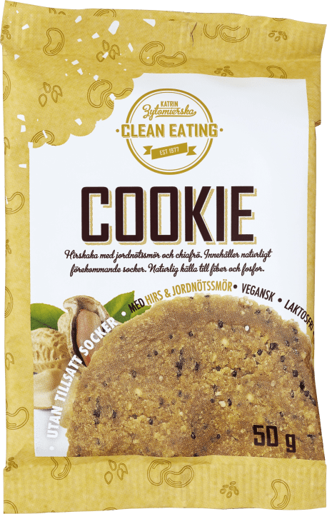 Clean Eating Cookie Hirs och Jordnötssmör 50 g Clean Eating