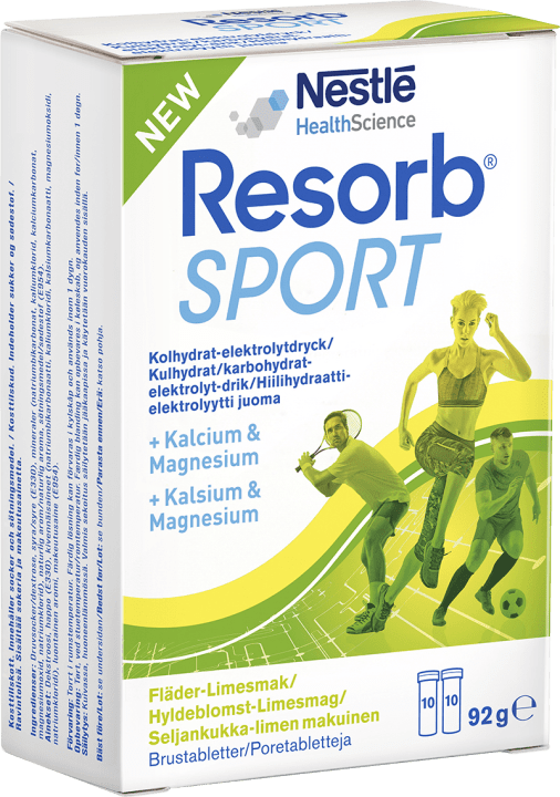Resorb Sport Fläder-Limesmak 20 st Resorb
