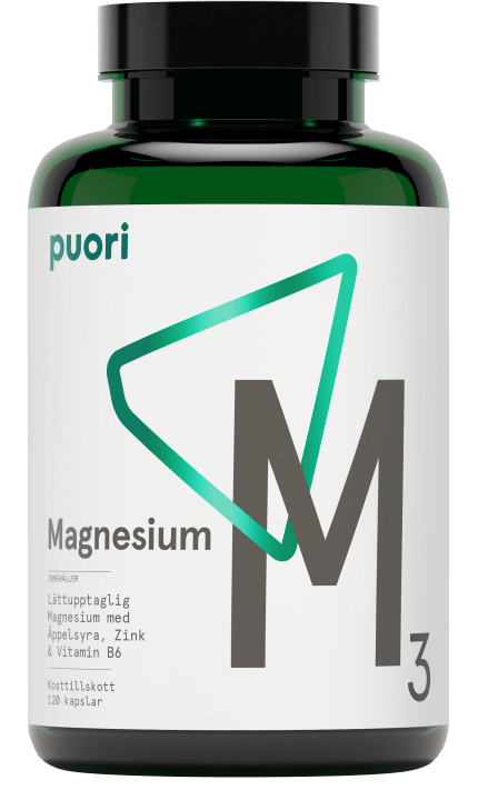 Puori M3 Magnesium & Zink 120 kapslar Puori