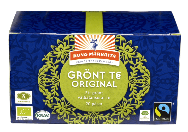 Kung Markatta Grönt Te Krav FT 20 påsar Kung Markatta