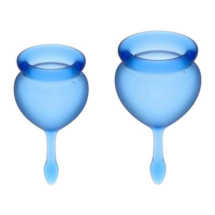 Satisfyer Feel Good Menstrual Cup Dark Blue 2 st Satisfyer