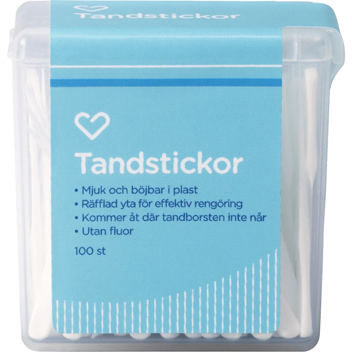 Hjärtats Tandstickor Plast 100 st Hjärtats