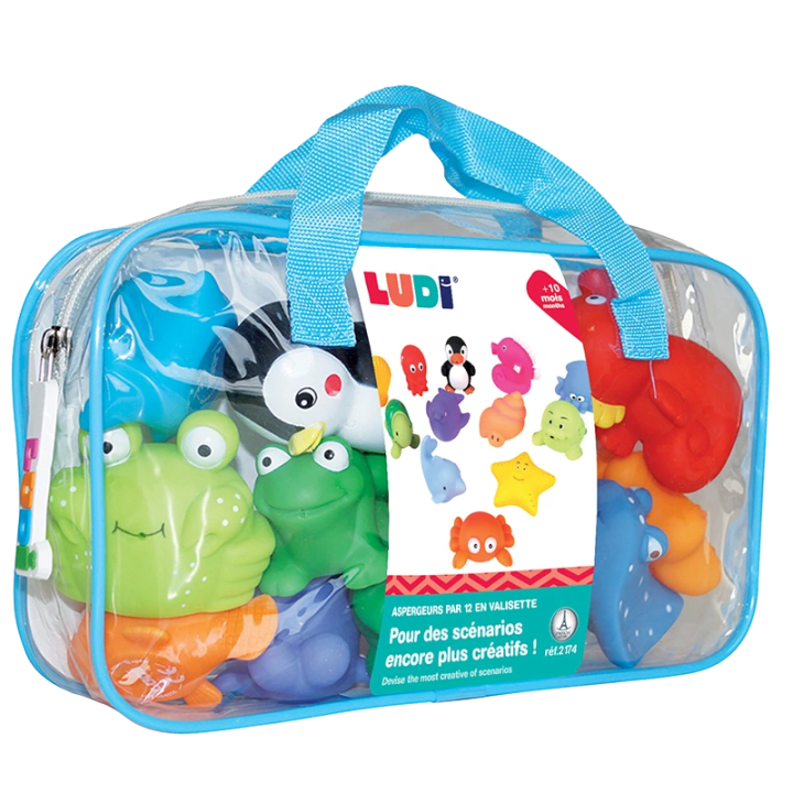LUDI Badleksaker havsdjur 12 st Ludi