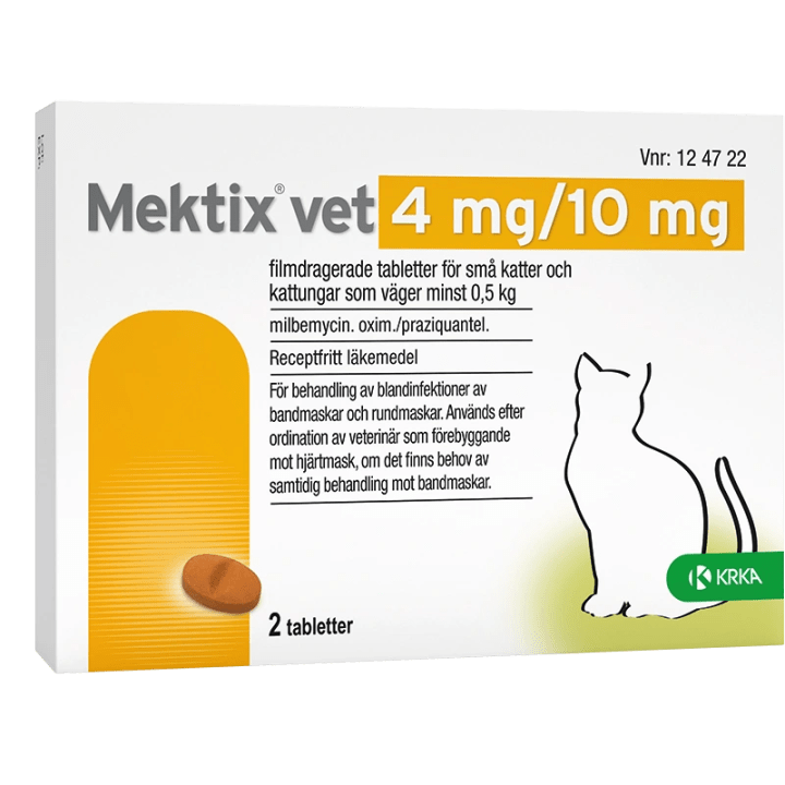 Mektix vet Filmdragerad tablett 4mg/10mg Blister, 2tabletter Mektix