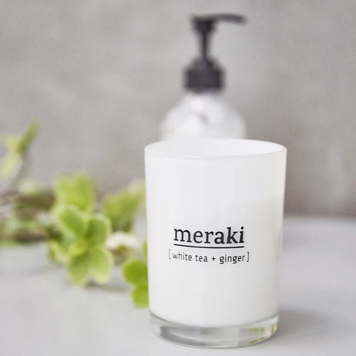 Meraki Doftljus, White Tea & Ginger 220 g Meraki