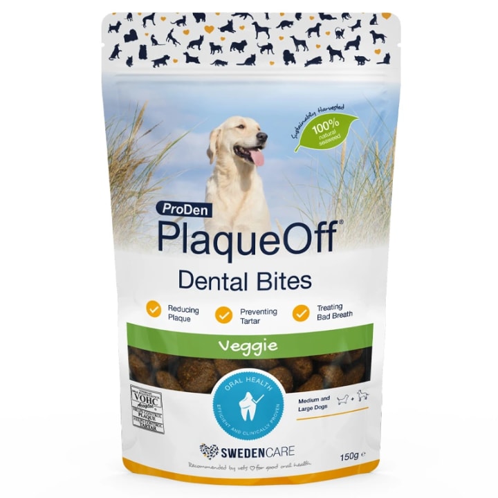 PlaqueOff Dental Bites Hund 150 g PlaqueOff