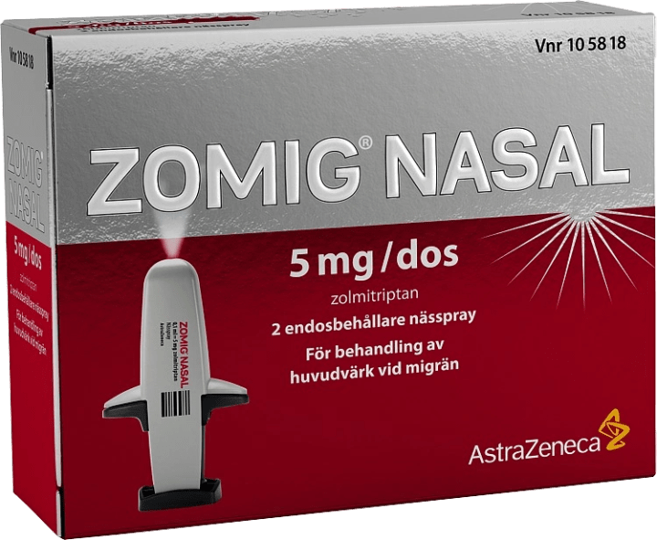 Zomig Nasal nässpray 5 mg/dos 2 doser Zomig