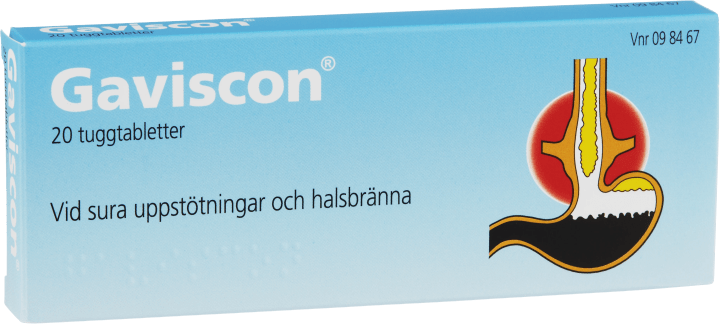 Gaviscon tuggtablett 20 st Gaviscon