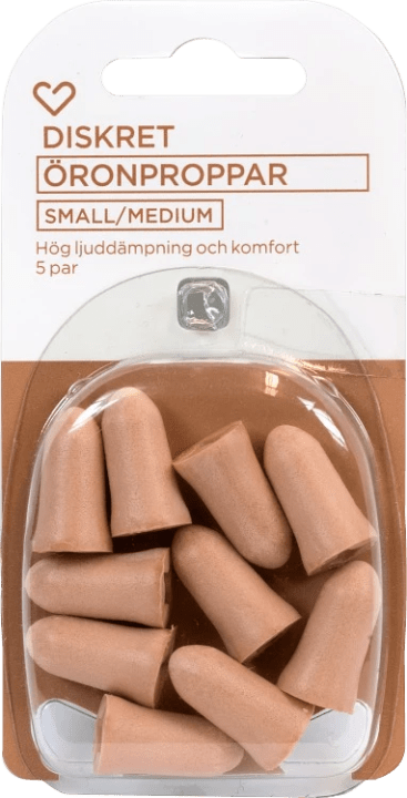 Hjärtats öronproppar small/medium 5 par Hjärtats